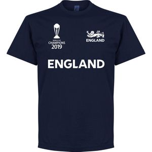 Engeland Cricket World Cup Winners T-Shirt - Navy - L