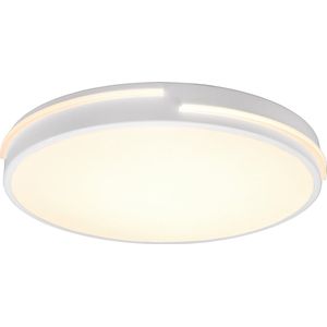 LED Plafondlamp - Plafondverlichting - Torna Tocomo - 24W - Dimbaar - Aanpasbare Kleur - Afstandsbediening - Rond - Mat Wit - Aluminium