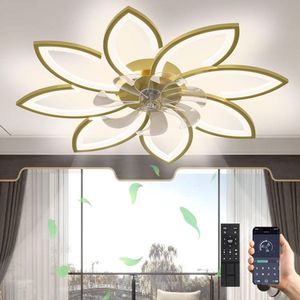 Plafondventilator met Verlichting - Met Afstandbediening - Stil in Gebruik - Stille Plafondventilator - Verlichting Woonkamer