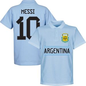 Argentinië Messi 10 Team Polo - Lichtblauw - L