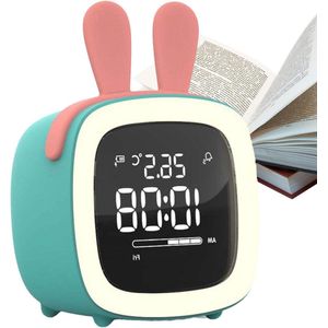 Wekker - Sleep Training Clock - Kindvriendelijk - Nachtlampje - Draagbaar