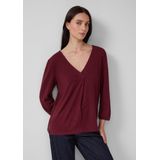 s.Oliver - T-Shirt - Zacht Jersey - V-hals - 3/4-mouwen