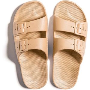 Freedom Moses Slippers / Slides - Vegan - Camel - Licht Bruin - Maat 30/31
