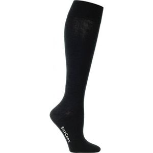 Supcare compressie sokken maat S (37-39) – all black - trendy compressiekousen – steunkousen – ademend – gezwollen, vermoeide en pijnlijke benen & voeten – spataderen - dagelijks gebruik – vliegreizen – zwangerschap – dames en heren