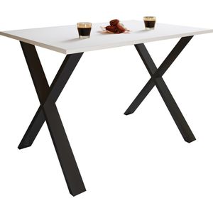 VCM Premium houten eettafel keukentafel eettafel Xona X zwart Premium houten eettafel keukentafel eettafel Xona X zwart