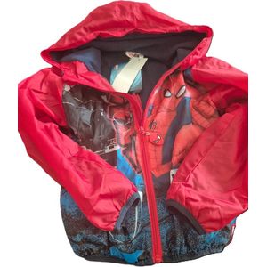 Spiderman regenjas - fleece - maat 116 cm - 6 jaar