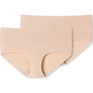 Uncover by Schiesser 2PACK Panty Dames Onderbroek - sand - Maat L