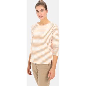 camel active Jersey T-shirt gemaakt van duurzame organic cotton - Maat womenswear-M - Oranje