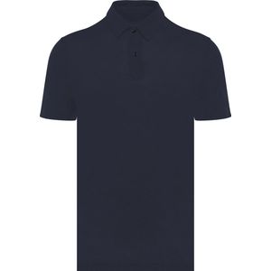 Spasso Linnen herenpolo SP217 - Navy Blue - L