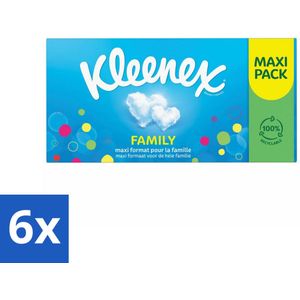 Kleenex – Family – Tissues – 128 stuks per verpakking - Voordeelverpakking - 6 stuks