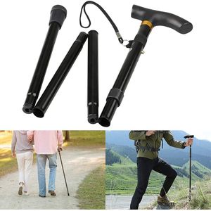 Opvouwbare wandelstok, inklapbare stok, draagbare stok, inklapbare blindstok, verstelbare blindstok voor wandelen, reizen