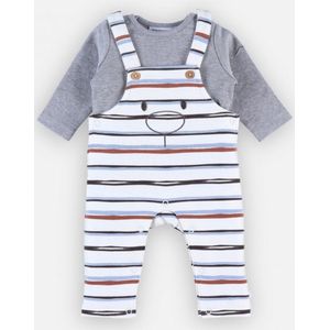 Noukie's - Tuinbroekset - Gestreept - 3 maand 62