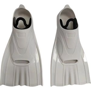 Livano Zwemvliezen Voor Kinderen & Volwassenen - Flippers - Zwemflippers - Snorkelset - Wit - Maat S