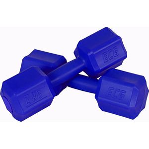 Dumbbell set van 2 x 2 KG - Dumbbells Gewichten - Set van 2 Dumbells