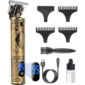 Equivera Professionele Tondeuse - Draadloos - Trimmer Voor Mannen - Haartrimmer - Baardtrimmer - LED-Display