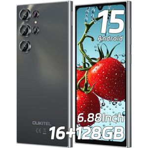 Smartphone Android 6,88 inch HD+, 15, 16 GB + 128 GB/1 TB, 5150 mAh, Dual SIM, Face ID, Vingerafdrukherkenning