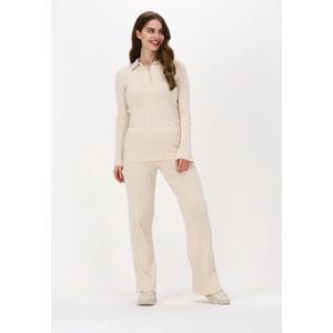 Another Label Aurelie Knitted Pants Broeken & Jumpsuits Dames - Jeans - Broekpak - Zand - Maat L