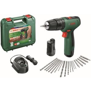 Bosch Home and Garden EasyImpact 1200 Accu-klopboormachine Incl. 2 accus, Incl. accessoires, Incl. koffer