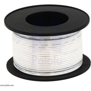 Stranded Wire 20 AWG 12 meter in de kleur Wit