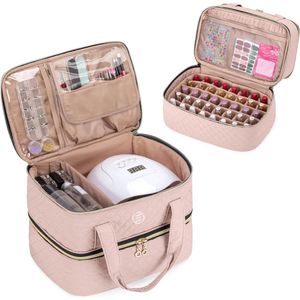 Equivera Nagellak koffer - nagelkoffer - nagelstyliste koffer - nagellak opbergen - nagellak koffer organizer
