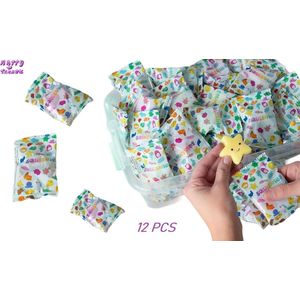 Happy Trendz® Mochi Squishie Ontdek de Magie van Mochi Squishies: 12 Verbazende Diverse Modellen! in Mystery Bagg Verrassingszakje + gift - feestdagen - cadeau -luxe schoencadeau - feest - uitdeelpakket