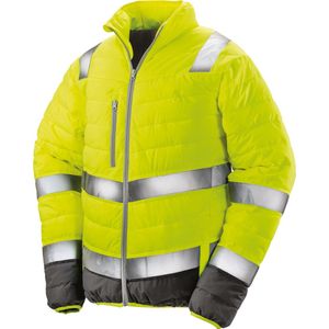 Result Soft padded Safety Jacket R325M - Fluorescent Yellow / Grey - 4XL