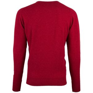 William Lockie - Trui - Rood - Lamswol - Ronde Hals