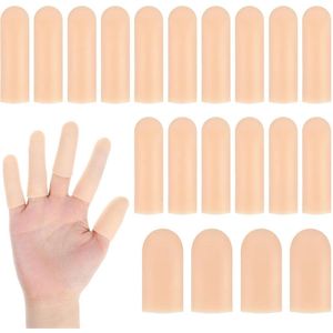 20 stuks Vingerbeschermers bij letsel - Vingertopbescherming met Gel - Ademend Vingerverband