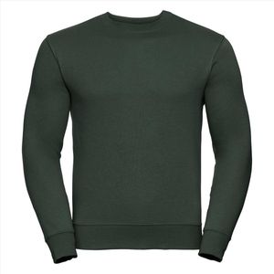 Russell Heren Sweatshirt Donkergroen Ronde Hals Regular Fit - XXL