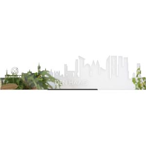 Standing Skyline Den Haag Spiegel - 40 cm - Woon decoratie om neer te zetten en om op te hangen - Meer steden beschikbaar - Cadeau voor hem - Cadeau voor haar - Jubileum - Verjaardag - Housewarming - Aandenken aan stad - WoodWideCities