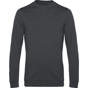 Sweater 'French Terry' B&C Collectie maat M Asphalt Grijs