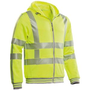 Santino hooded vest met RWS reflectie Vermont - 200173 - fluor geel - maat S