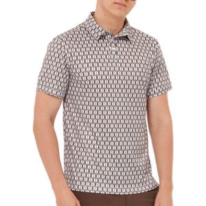 Func Factory mannen Polo Brown print maat L