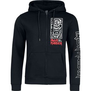 Iron Maiden Portrait Scream Vest met capuchon zwart XL Katoen -