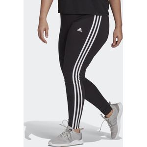 adidas Sportswear Essentials 3-Stripes Legging (Grote Maat) - Dames - Zwart- 1X