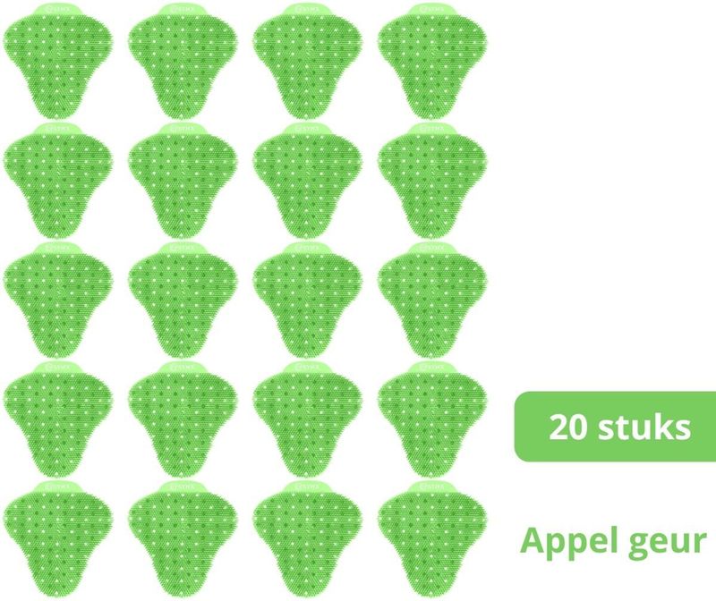 Synx Tools - Urinoirroosters - Groen - 20 Stuks - Appelgeur