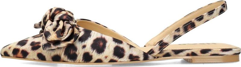 POSH by Poelman LOA Dames Slingbacks - Bruin Met Dierenprint - 38