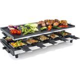 Fritel RG 4180 - Raclettegrill - met 2 in 1 bakplaat - grilloppervlak (LxB) 48,5x24cm - 2 tot 10 personen