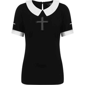 Banned Top -2XL- CROSSING OVER Zwart