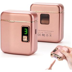 Elektrische nagelknipper met LED-lampje, verlicht uw nagelverzorgingsroutine met moeiteloze precisie, USB-oplaadbare, veilige vingernagelknipper, ideaal voor pasgeborenen tot senioren