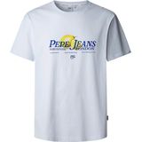 Pepe Jeans - Tin - T-shirt - Wit - Korte Mouwen