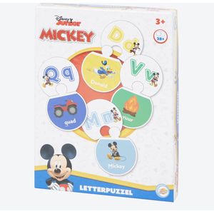 Minnie Mouse & Mickey Mouse Letterpuzzel - Educatief Spel - Luxe Uitvoering - Cijfers & Letters Leren - Disney - Leerzaam Speelgoed - Cadeau voor Jongens & Meisjes - Geschikt voor 2 tot 5 jaar - Kleuren, Letters & Cijfers Leren - Spelenderwijs Leren