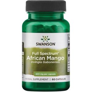 Swanson - Full Spectrum African Mango - Afrikaanse mango (Irvingia gabonensis) - 400mg - 60 Capsules