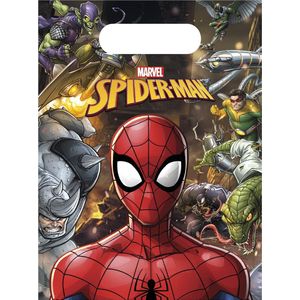 PROCOS - 6 Spiderman cadeauzakjes - Decoratie > Feestzakjes