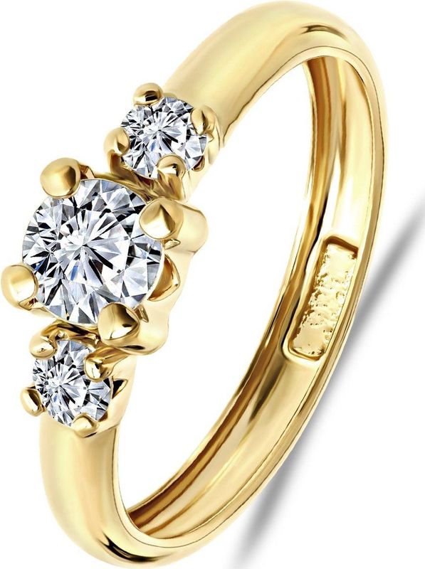 Lucardi - Ring - Goud - Glanzend