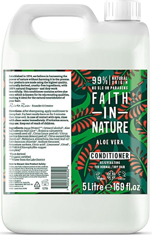 Faith In Nature Conditioner Navulling Aloë Vera 5 lt