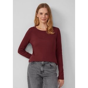 T-shirt - Zacht - Geribd - Lange Mouwen - Ronde Hals - Katoenmix