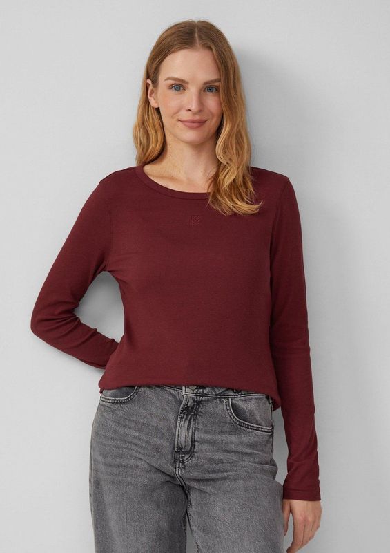 T-shirt - Zacht - Geribd - Lange Mouwen - Ronde Hals - Katoenmix