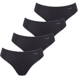 SLOGGI - Pure Comfort - Slip - Zwart - 4 Pack - Mid Waist