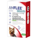 Amflee Spot On Combo Anti Vlooien en Teken Druppels Hond 2-10 kg 3 pipetten